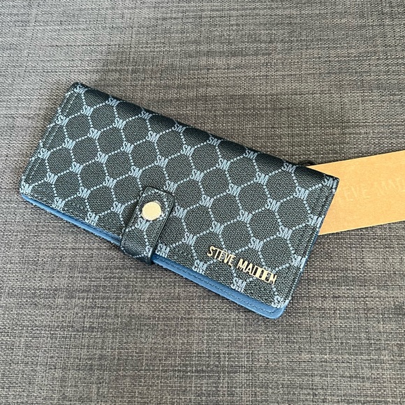 NWT STEVE MADDEN FOLDOVER WALLET CASE ORGANIZER WITH BOX - Picture 3 of 7